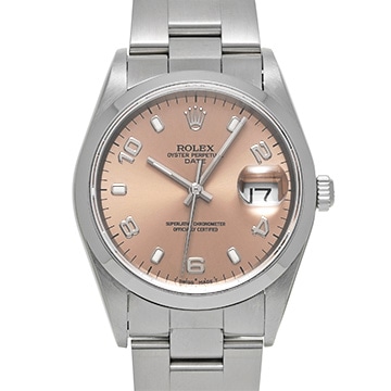 ロレックス オイスターパーペチュアル デイト 15200 ピンク メンズ 時計 【中古】【wristwatch】