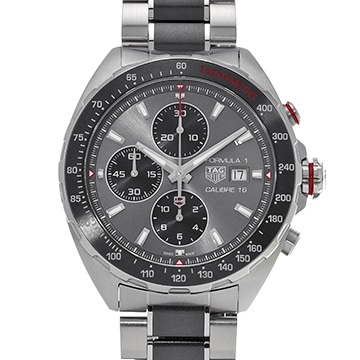 タグ ホイヤー フォーミュラ1 キャリバー16 クロノグラフ CAZ2012.BA0970 グレー/ブラック メンズ 時計 【中古】【wristwatch】