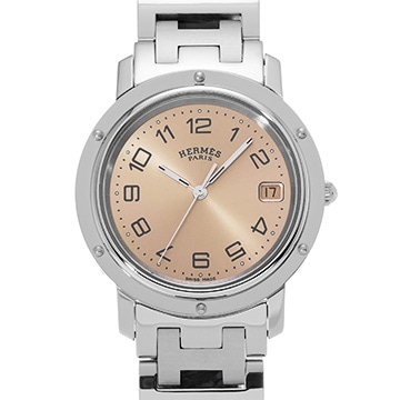 エルメス クリッパー CL6.710 ピンク メンズ 時計 【中古】【wristwatch】