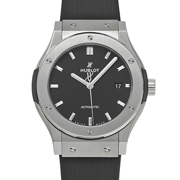 ウブロ クラシックフュージョン チタニウム ブラック 542.NX.1171.RX ブラック メンズ 時計 【中古】【wristwatch】
