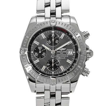 ブライトリング クロノマット エボリューション A156F17PA グレー/ブラック メンズ 時計 【中古】【wristwatch】