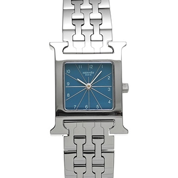 エルメス Hウォッチ HH1.210 ブルー レディース 時計 【中古】【wristwatch】