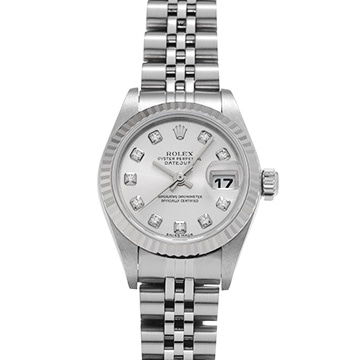 ロレックス デイトジャスト 79174G シルバー/ダイヤモンド レディース 時計 【中古】【wristwatch】