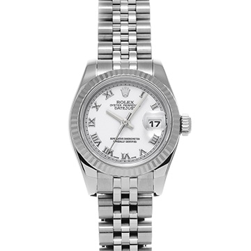ロレックス デイトジャスト 179174 ホワイト レディース 時計 【中古】【wristwatch】