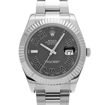 ロレックス デイトジャストII 116334 グレー メンズ 時計 【中古】【wristwatch】