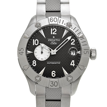 ゼニス デファイ クラシック エリート 03.0516.680/21.M516 ブラック/シルバー メンズ 時計 【中古】【wristwatch】