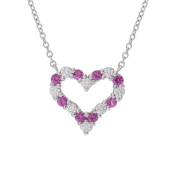 ティファニー センチメンタルハート ネックレス ミニ シルバー Pt950プラチナ レディース ジュエリー 【中古】【jewelry】