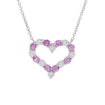 ティファニー センチメンタルハート ネックレス スモール シルバー Pt950プラチナ レディース ジュエリー 【中古】【jewelry】