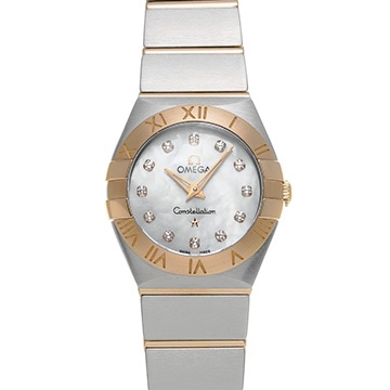 オメガ コンステレーション 123.20.24.60.55.001 ホワイトシェル/ダイヤモンド レディース 時計 【中古】【wristwatch】