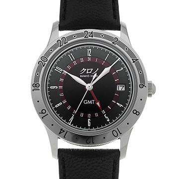 クロノ ブンキョウ トウキョウ GMT 1 CG023T ブラック メンズ 時計 【中古】【wristwatch】
