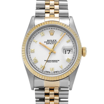 ロレックス デイトジャスト 16233 ホワイト メンズ 時計 【中古】【wristwatch】