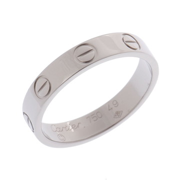カルティエ ミニラブリング #49 シルバー B4085149 K18ホワイトゴールド WG レディース ジュエリー 【中古】【jewelry】