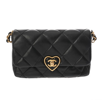 シャネル マトラッセ ミニ フラップバッグ ブラック AS3986 ラムスキン レディース バッグ 【中古】【bag】