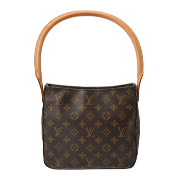 ルイ ヴィトン モノグラム  ルーピング MM  ブラウン M51146 モノグラムキャンバス レディース バッグ 【中古】【bag】