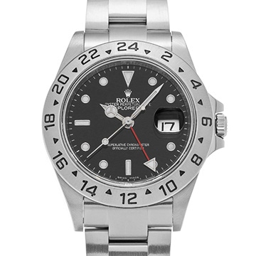 ロレックス エクスプローラーII 16570 ブラック メンズ 時計 【中古】【wristwatch】