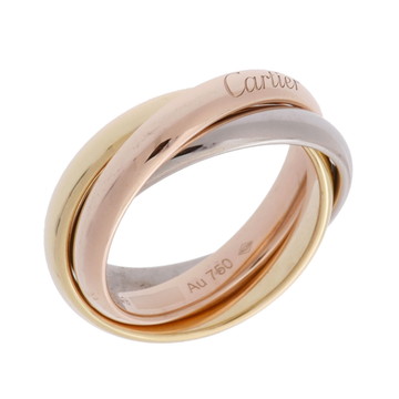 カルティエ トリニティリング LM #49 ゴールド K18イエローゴールド YG/K18ピンクゴールド PG/K18ホワイトゴールドWG レディース ジュエリー 【中古】【jewelry】
