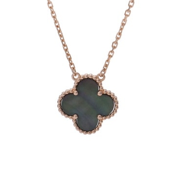 ヴァン クリーフ&アーペル ヴィンテージアルハンブラ ネックレス ゴールド K18ピンクゴールド PG レディース ジュエリー 【中古】【jewelry】