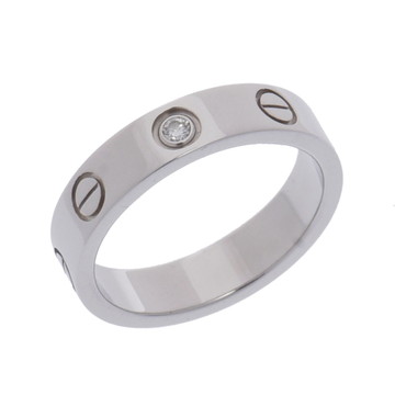 カルティエ ミニラブリング 1PD #47 シルバー K18ホワイトゴールド WG レディース ジュエリー 【中古】【jewelry】