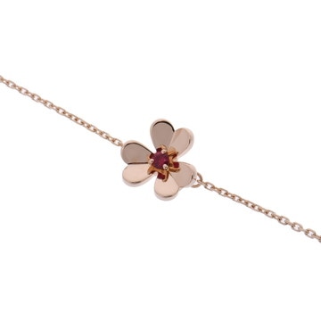 ヴァン クリーフ&アーペル フルヴォル ブレスレット ミニ ゴールド VCARP7S900 K18ピンクゴールド PG ユニセックス ジュエリー 【中古】【jewelry】