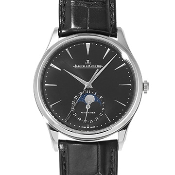 ジャガー ルクルト マスター ウルトラスリム ムーン Q1368471 ブラック メンズ 時計 【中古】【wristwatch】