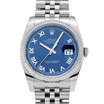 ロレックス デイトジャスト 116234 ブルー メンズ 時計 【中古】【wristwatch】