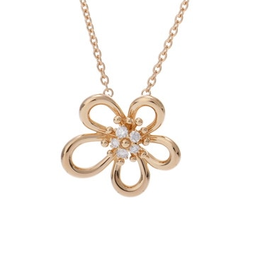 ヴァン クリーフ&アーペル フラワーレース ネックレス ゴールド VCARPME200 K18イエローゴールド YG レディース ジュエリー 【中古】【jewelry】