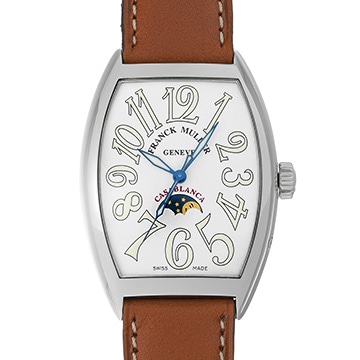 フランクミュラー カサブランカ ルナ 7880CL ホワイト メンズ 時計 【中古】【wristwatch】