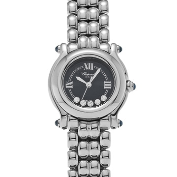 ショパール ハッピースポーツ 27/8250-23 ブルー/ダイヤモンド レディース 時計 【中古】【wristwatch】