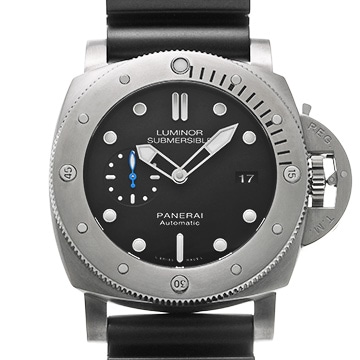 パネライ ルミノール 1950 サブマーシブル 3デイズ チタニオ PAM01305 ブラック メンズ 時計 【中古】【wristwatch】