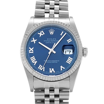 ロレックス デイトジャスト 16234 ブルー メンズ 時計 【中古】【wristwatch】