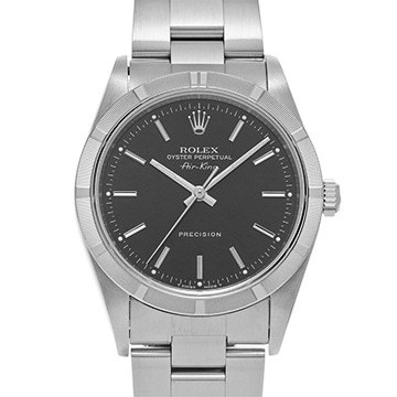 ロレックス エアキング 14010 ブラック メンズ 時計 【中古】【wristwatch】