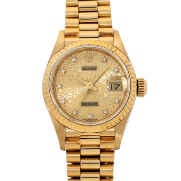 ロレックス デイトジャスト 69178G シャンパンコンピュータ/ダイヤモンド レディース 時計 【中古】【wristwatch】