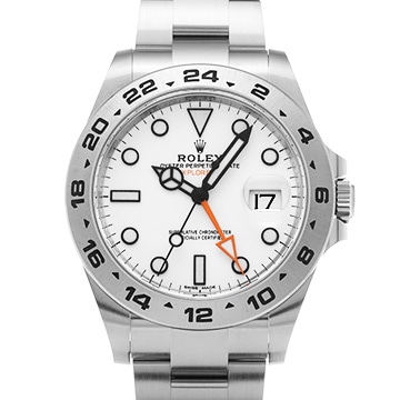 ロレックス エクスプローラーII 216570 ホワイト メンズ 時計 【中古】【wristwatch】