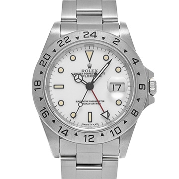 ロレックス エクスプローラーII 16570 ホワイト メンズ 時計 【中古】【wristwatch】