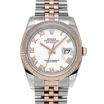 ロレックス デイトジャスト 116231 ホワイト メンズ 時計 【中古】【wristwatch】