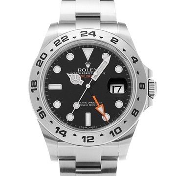 ロレックス エクスプローラーII 216570 ブラック メンズ 時計 【中古】【wristwatch】