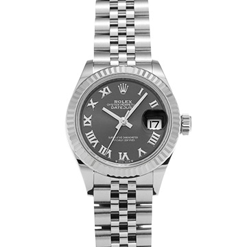 ロレックス レディ デイトジャスト 28 279174 ダークグレー レディース 時計 【中古】【wristwatch】