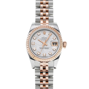 ロレックス デイトジャスト 179171 メテオライト/ダイヤモンド レディース 時計 【中古】【wristwatch】