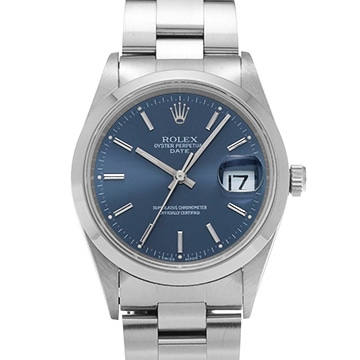 ロレックス オイスターパーペチュアル デイト 15200 ブルー メンズ 時計 【中古】【wristwatch】