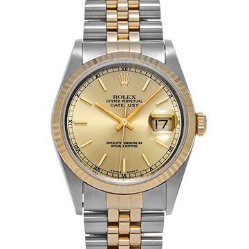 ロレックス デイトジャスト 16233 シャンパン メンズ 時計 【中古】【wristwatch】