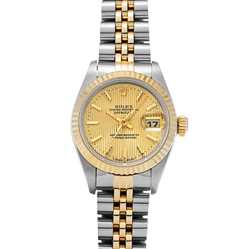 ロレックス デイトジャスト 69173 シャンパンタペストリー レディース 時計 【中古】【wristwatch】