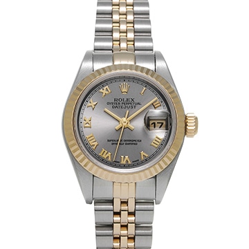 ロレックス デイトジャスト 79173 グレー レディース 時計 【中古】【wristwatch】