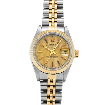 ロレックス デイトジャスト 69173 シャンパンタペストリー レディース 時計 【中古】【wristwatch】