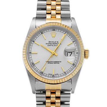 ロレックス デイトジャスト 16233 シルバー メンズ 時計 【中古】【wristwatch】