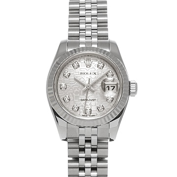 ロレックス デイトジャスト 179174G シルバーコンピュータ/ダイヤモンド レディース 時計 【中古】【wristwatch】