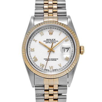 ロレックス デイトジャスト 16233 ホワイト メンズ 時計 【中古】【wristwatch】