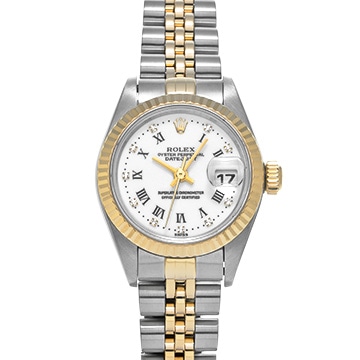 ロレックス デイトジャスト 79173G ホワイト/ダイヤモンド レディース 時計 【中古】【wristwatch】