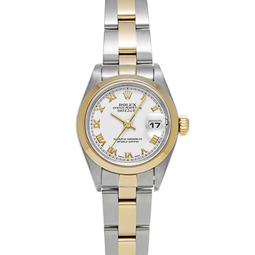 ロレックス デイトジャスト 79163 ホワイト レディース 時計 【中古】【wristwatch】