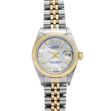 ロレックス デイトジャスト 79173NR ホワイトシェル レディース 時計 【中古】【wristwatch】