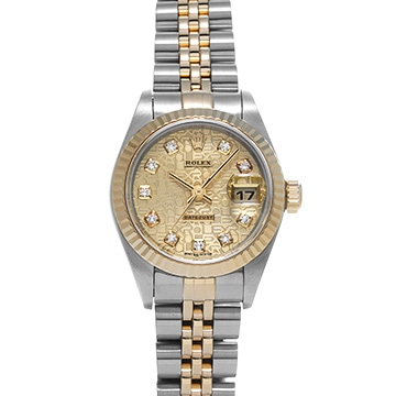 ロレックス デイトジャスト 79173G シャンパン/ダイヤモンド レディース 時計 【中古】【wristwatch】